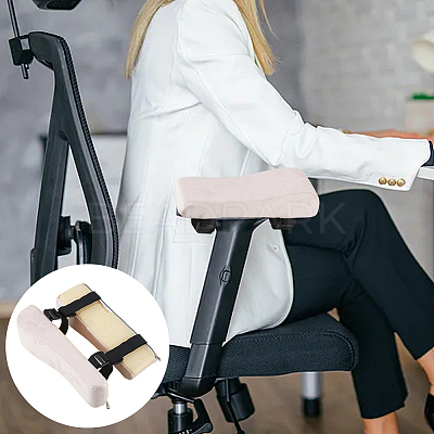 Polyester & Sponge Office Chair Armrests Pad AJEW-WH20006-377C-1