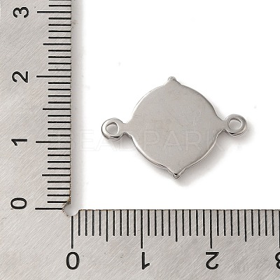 304 Stainless Steel Cabochon Connector Setting STAS-C110-09P-1