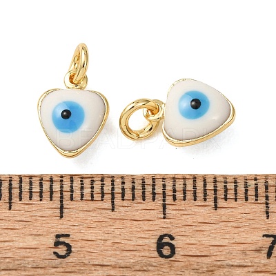 Brass Enamel Charms KK-S518-03H-G-1