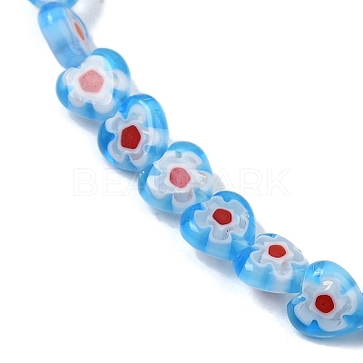 Handmade Millefiori Lampwork Beads Strands LAMP-G166-15G-1