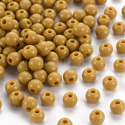 Opaque Acrylic Beads X-MACR-S370-C6mm-29-1