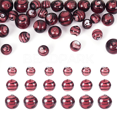 32Pcs Handmade Lampwork Beads LAMP-TA0001-56A-1
