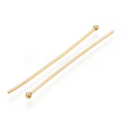 Brass Ball Head Pins KK-G331-10-0.8x40-1