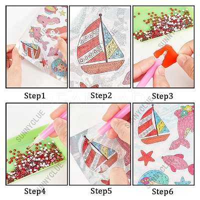 DIY Ocean Theme Sticker Kit DIY-WH0453-30-1