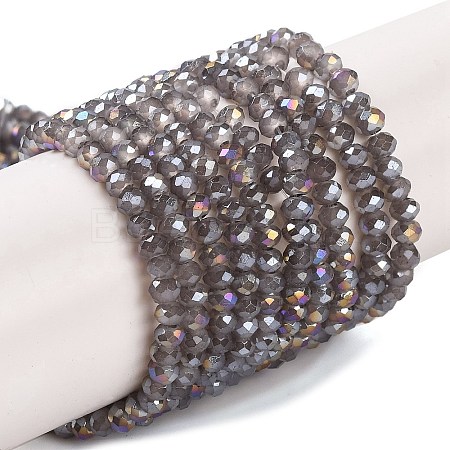 Baking Electroplate Glass Beads Strands X-DGLA-A039-J2MM-B06-1