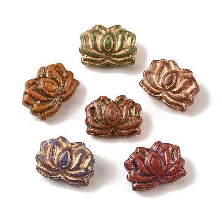 Baking Paint Glass Beads DGLA-G004-01E-1