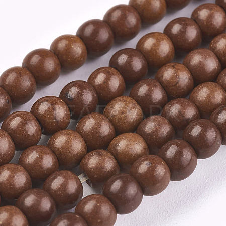 Synthetic Turquoise Beads Strands TURQ-G106-4mm-02J-1