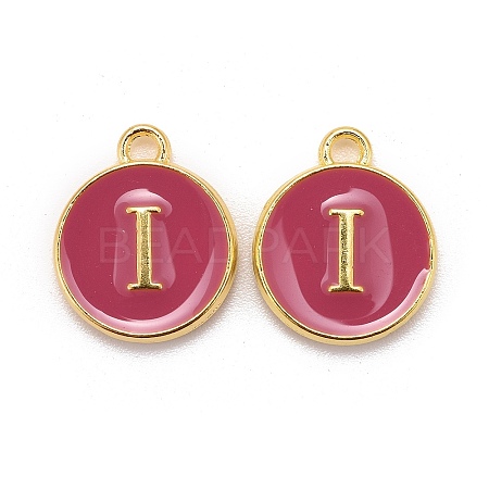 Golden Plated Alloy Enamel Charms LS-ENAM-S118-08I-1