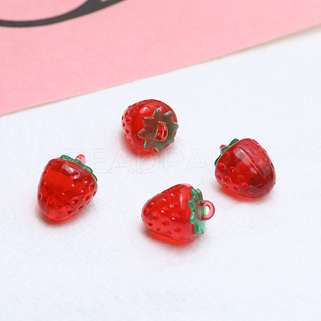 Transparent Resin Imitation Fruit Pendants LS-INS-PW0001-02C-01-1