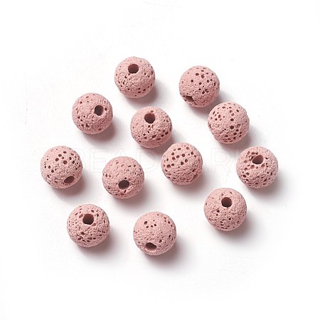 Unwaxed Natural Lava Rock Beads X-G-F325-8mm-A07-1