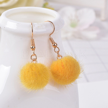 Alloy Polyester Dangle Earrings FS-WG470DC-16-1