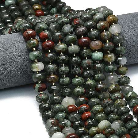 Natural African Bloodstone Beads Strands LS-G-P573-B13-01-1