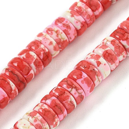 Baking Paint Synthetic Turquoise Beads Strands G-H060-02B-12-1