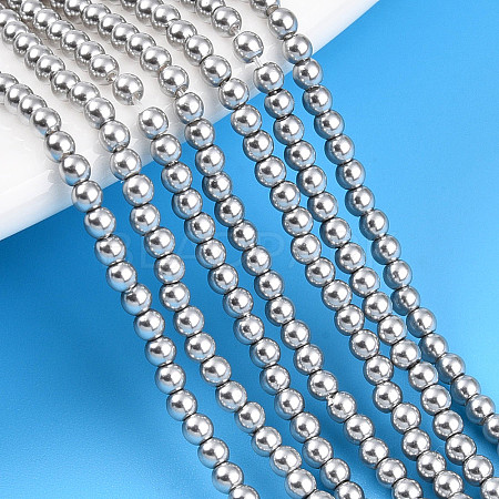 Baking Paint Pearlized Glass Pearl Bead Strands HY-N002-2mm-A03-1