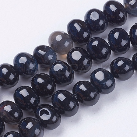 Natural Agate Beads Strands G-I198D-A-01-1