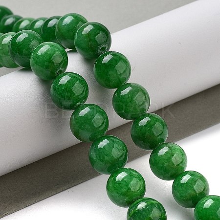 Natural Mashan Jade Round Beads Strands X-G-D263-10mm-XS13-1