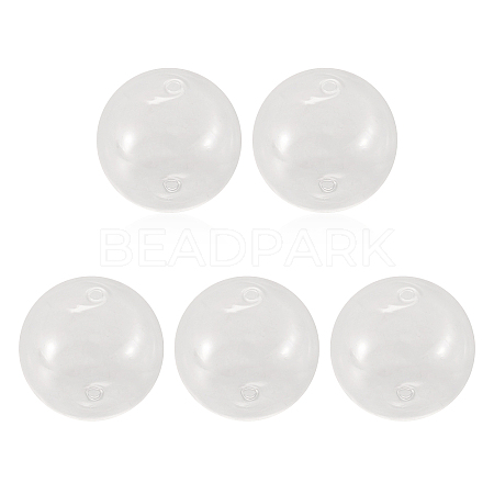 Handmade Two Holes Blown Glass Globe Beads BLOW-TA0001-02B-1