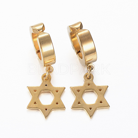 304 Stainless Steel Clip-on Earrings EJEW-H351-16G-1