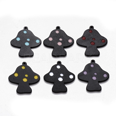 Spray Painted Cellulose Acetate(Resin) Pendants KY-R018-06-1