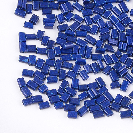 Baking Paint Glass Flat Beads SEED-S023-12A-1
