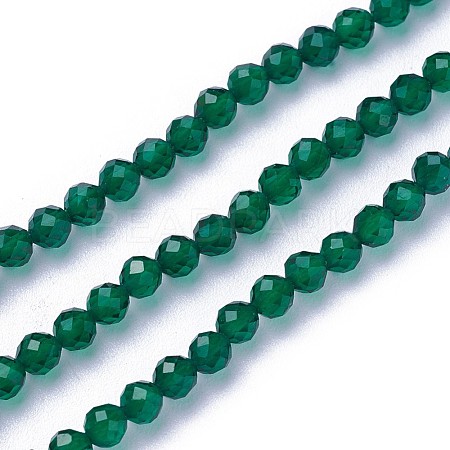 Faceted Glass Beads Strands X-G-F619-09C-3mm-1