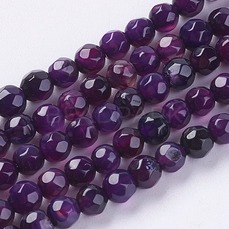 Natural Agate Beads Strands X-G-G580-4mm-29-1