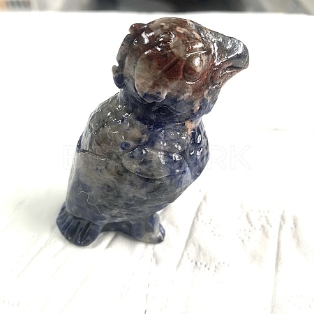 Natural Sodalite Carved Parrot Figurines PW-WGCDB06-04-1