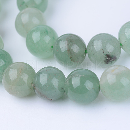 Natural Green Aventurine Beads Strands G-Q462-10mm-20-1