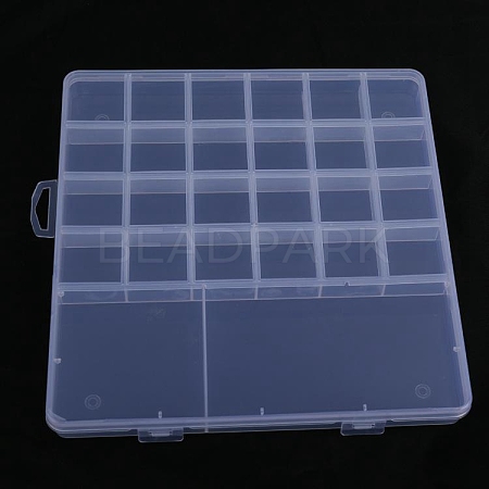 Transparent Plastic Bead Containers CON-YW0001-49C-1