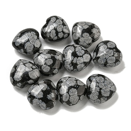 Natural Snowflake Obsidian Beads G-P531-A05-01-1