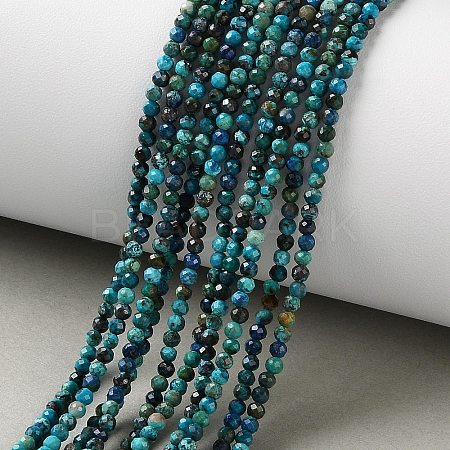 Natural Chrysocolla Beads Strands G-Z150-A05-2mm-A-1