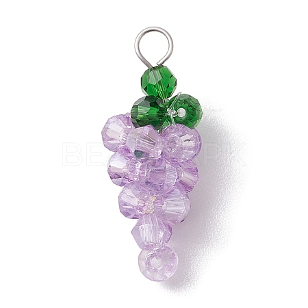 Glass Pendants PALLOY-JF02933-01-1