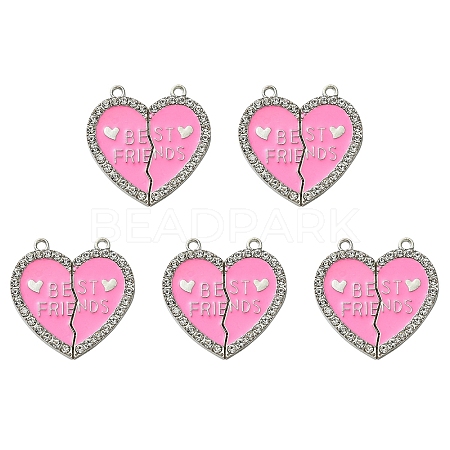 Alloy Enamel Split Pendant ENAM-YW0003-81E-1