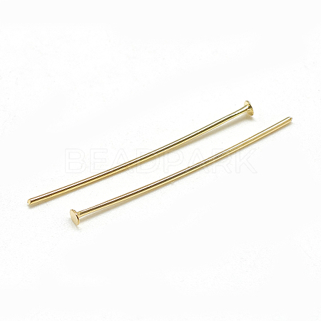 Brass Flat Head Pins X-KK-T032-092G-1