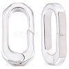 2Pcs Brass Spring Gate Rings KK-BBC0024-20S-7