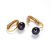 Golden Tone 304 Stainless Steel Freshwater Pearl Clip-on Earrings EJEW-M188-08B-1