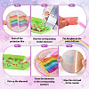 DIY Diamond Painting Rainbow Theme Cup Mat Kits DIAM-TAC0001-02-6