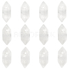 Olycraft Glass Double Terminal Pointed Pendants G-OC0004-13-1