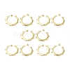 Brass Ring Stud Earring Findings KK-H440-02G-3