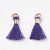 Polycotton(Polyester Cotton) Tassel Pendant Decorations FIND-S275-12G-1