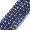 Natural Lapis Lazuli Round Beads Strands G-I181-09-4mm-1