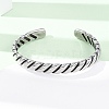 Retro 316 Surgical Stainless Steel Cuff Bangles BJEW-C142-05AS-2