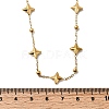 304 Stainless Steel Star Link Chain Necklaces for Women NJEW-G181-07G-3