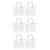 Trapezoid Paper Gift Box with Plastic Imitation Pearl Handles LS-CON-WH0092-65A-7