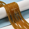 Imitate Austrian Crystal Frosted Glass Beads Strands LS-GLAA-F029-TM2mm-B28-2
