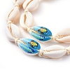Braided Bead Style Bracelets & Necklaces Jewelry Sets SJEW-JS01091-02-3