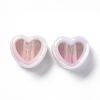 UV Plating Rainbow Iridescent Acrylic Beads OACR-H015-07H-2