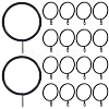 Iron Drape Sliding Eyelet Rings IFIN-SP0001-17B-EB-1