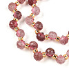 Natural Strawberry Quartz Beads Strands G-T141-55-3