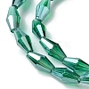 Transparent Electroplate Glass Beads Strands GLAA-K064-05A-PL01-3